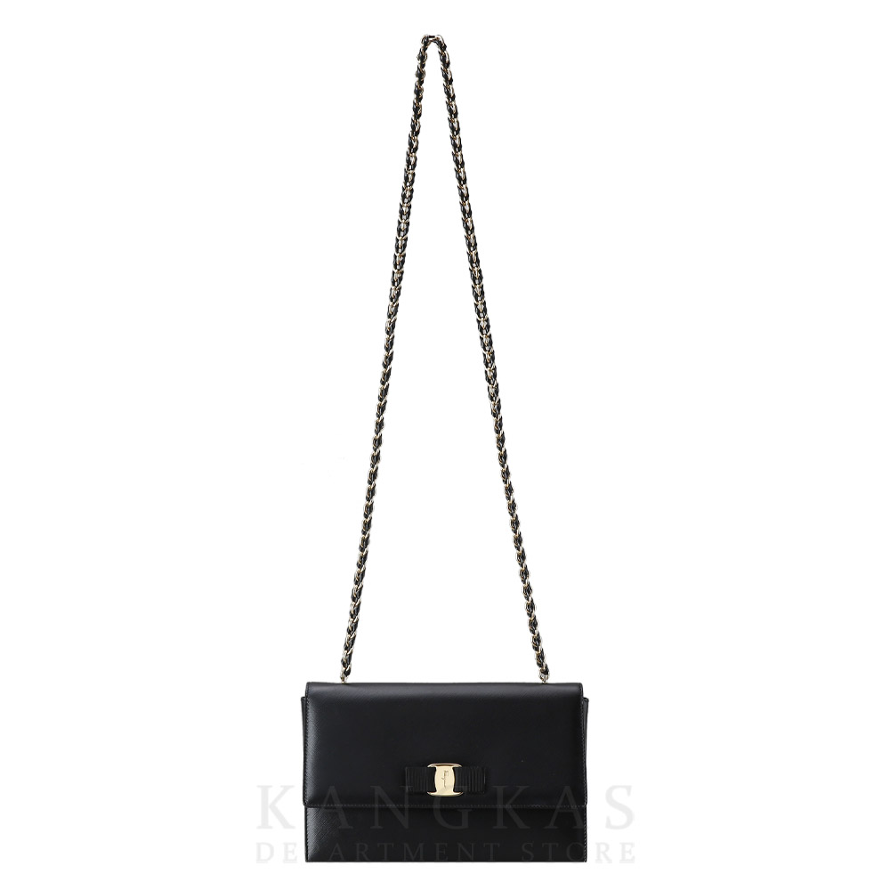 FERRAGAMO(USED)페레가모 바라리본 체인 숄더백